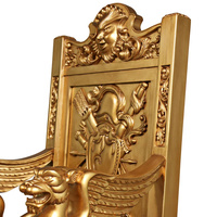 Chaise de salle à manger classique sculptée à la main Updecors, fauteuil en bois massif, meubles en bois antique de luxe pour la maison, le bureau et la chambre