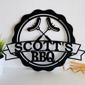 ป้ายโลหะคลาสสิก งานเหล็ก งานฝีมือ แขวน ป้ายพิมพ์ลายตามสั่ง ชิ้นเดียว - Product Image 1