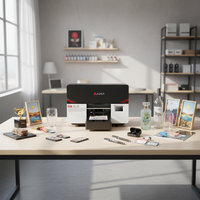 Imprimante UV à plat A3 avec tête d'impression I3200, machine d'impression entièrement automatique pour cartes, étiquettes et flex, 9600 dpi, USB