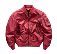 Blouson bombardier d'extérieur pour hommes, manteau avec logo brodé personnalisé, vestes d'automne décontractées de couleur unie