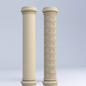 로마 기둥 금형, 매끄러운 표면 기둥, 플라스틱 원통형 측면 기둥, 콘크리트 조각 유럽식 빌라 문 기둥 - Product Image 4