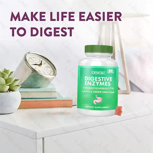 Cápsula de Enzimas Digestivas Naturales Suplemento de Prebióticos con Propiedades Probióticas Cápsula Softgel Gummies - Product Image 6