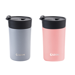 Mugs isothermes en acier inoxydable <span class=keywords><strong>OUDON</strong></span> OD1810004 de 300 ml et 450 ml, isolation sous vide, performance thermique de 6 à 12 heures - Product Image 3