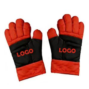 HKZB Customized Cotton Heat Resistant Oven Mitts & Gloves Washable Slip-resistant for Baking Cooking <b>Grilling</b> - Product Image 2