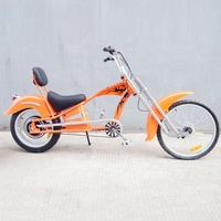 Sepeda Chopper Listrik Vintage untuk Dewasa dengan Baterai Lithium 48v, Motor Brushless 500W, Ban Lebar, dan Garpu Suspensi, Buatan Pabrik Cina