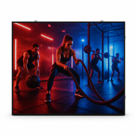 Écran LED couleur pleine P2 4K pour intérieur, 1200 cd, 120 Hz, mur LED pour salle de sport, ambiance dynamique