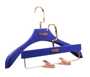 YT 2020 new custom plastic coat hanger for cloths plastic top clothes hanger with plastic clips pants trousers hanger with logo
