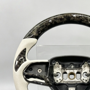 Nouveau produit : Volant en cuir perforé en fibre de carbone forgée pour <span class=keywords><strong>Dodge</strong></span> Challenger - Product Image 5