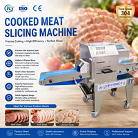 Équipement commercial de découpe de viande cuite pour l'utilisation en usine de transformation alimentaire (bacon, jambon, saucisses)