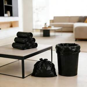 Sacs poubelles Huamaohengchun, 22 pièces, sacs poubelles avec poignées, non parfumés, sacs poubelles noirs pour salle de bain, cuisine, chambre et salon - Product Image 6
