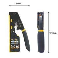 Pince à sertir pour câbles réseau Ethernet RJ45 Cat5e/Cat6, qualité industrielle en acier, pince à dénuder les fils OEM