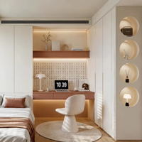 Lit pour filles en bois moderne minimaliste multifonctionnel avec étagères, cadre de lit king size, ensemble de meubles pour chambre à coucher