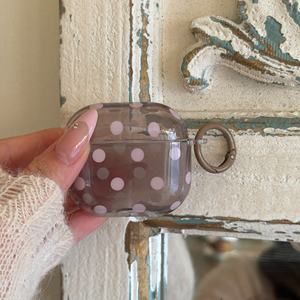 Estuche Transparente con Diseño de Puntos para Apple <span class=keywords><strong>Airpods</strong></span> 1 2 3 4 Pro 2, Funda para Auriculares Inalámbricos, <span class=keywords><strong>Caja</strong></span> de Carga Transparente para <span class=keywords><strong>Airpods</strong></span> Pro 3 - Product Image 5