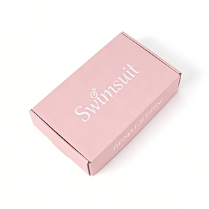 Boîtes d'expédition pliables en carton ondulé rose personnalisables en gros avec logo sur mesure pour l'emballage de vêtements et de cadeaux e-commerce - Product Image 3