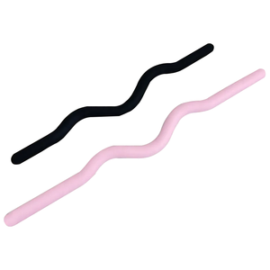 Barra de Levantamiento de Pesas, Barra de Pilates, Barra para Curl, Barra con Peso, Entrenamiento, Fitness, Duradera, Ajustable, Antideslizante de Silicona, Kit de 15/25 lb - Product Image 3