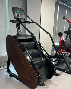 Machine d'escalade électrique motorisée d'intérieur avec LED et barrière en <span class=keywords><strong>bois</strong></span>, équipement de fitness commercial pour salle de sport à vendre - Product Image 2