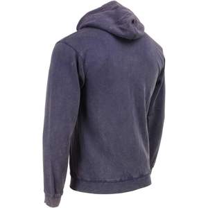 2025 cuir hommes Orange haute visibilité Premium coton à capuche MNG11687 fermeture éclair avant - Product Image 3