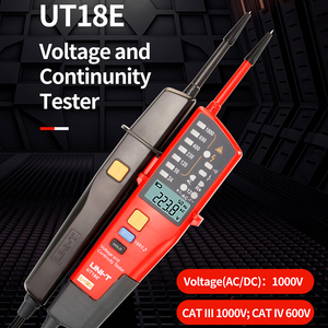 UNI-T UT18E Voltímetro Digital de CA/CC de 1000V, Prueba de Continuidad, Prueba de Secuencia de Fase, Indicador de Voltaje, Medidor de Frecuencia, Pantalla LCD L88 - Product Image 2