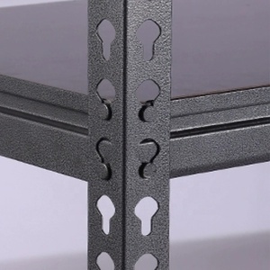 رفوف متعددة الطبقات بدون براغي، 5 طبقات، فولاذية، مقاومة للتآكل، سوداء، رف مستودع متعدد الطبقات - Product Image 3