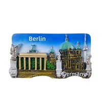Magnet Kulkas Gaya Modern Resin Sintetis Jerman Eropa, Suvenir Perjalanan Kota, Grosir Pabrik, Kreatif Tiga Dimensi