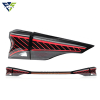 Luces Traseras LED para Sienna 2021-2025 con Lámpara Central LE, XLE, XSE, Limited, Conjunto de Luces Traseras con Señal de Giro Secuencial