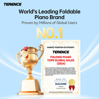 TERENCE TS-02 Portable Piano Keyboard Electronic Digital Keyboard Musical Instrument with Piano Keys