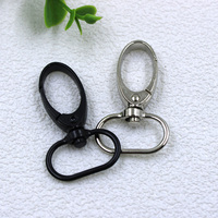 Mousqueton pivotant à vis en alliage de zinc argenté 13mm 15mm 20mm avec ressort, fermoir métallique pour sac à main, laisse de chien, porte-clés, cordon