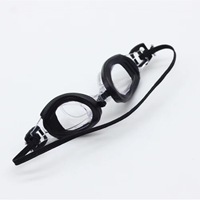 Nouvelles lunettes de poupée 2024, 5 cm, faites à la main, mini lunettes de poupée en plastique PP noir, accessoires de natation, lunettes de plongée, accessoires photo pour enfants