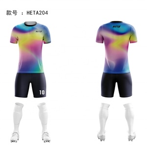 Maillot de football personnalisé, ensemble de maillots de football vintage, impression par sublimation, vêtements de football pour enfants, t-shirt de sport - Product Image 6
