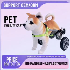 Silla de Ruedas para Perros, Ruedas Traseras, Ayuda para la Movilidad, Arnés de Nailon, Marco Metálico, Soporte Ajustable para Perros Discapacitados - Product Image 2