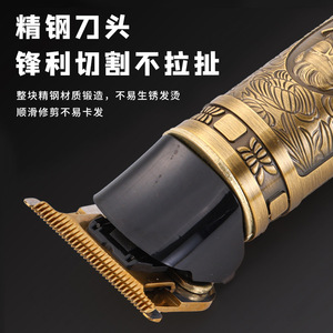 Kit de toilettage 2 en 1 pour hommes, tondeuse à cheveux, tondeuse à poils de nez, rasoir électrique en aluminium pour usage en salon de coiffure - Product Image 4