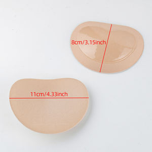 XINRUI Coussinets de poitrine réutilisables auto-adhésifs imperméables, rehausseurs perlés, confortables et invisibles, en mousse, type bande de soutien-gorge - Product Image 4