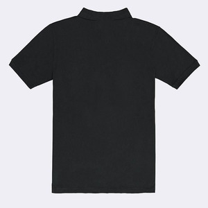 เสื้อโปโลแขนสั้นสีดำสำหรับผู้ชาย ทรงลำลอง ผ้าฝ้าย เสื้อกอล์ฟ - Product Image 6