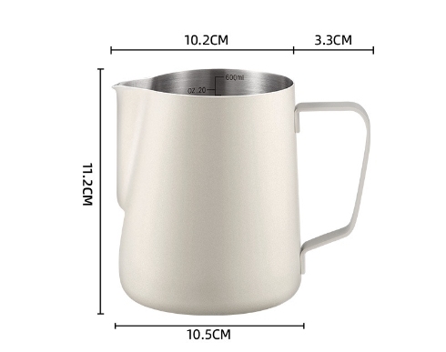 cream white color sharp spout 600ml