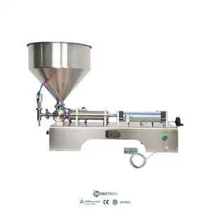 Petite machine de remplissage de pâte horizontale à tête unique machine de remplissage de pâte semi-automatique
