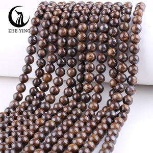 Perles de bronzite Zhe Ying 6/8/10 mm, bracelet jaune, perles de pierre naturelle pour la fabrication de bijoux, perles de bronzite naturelles - Product Image 2