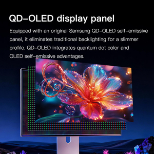 Moniteur de jeu et de bureau KUYCON Q27S 26,5 pouces 4K 240Hz avec écran Retina pour la photographie, la conception graphique, moniteur vertical en aluminium pour ordinateur de bureau - Product Image 4