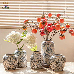 <span class=keywords><strong>Vaso</strong></span> da Fiori da Tavolo in <span class=keywords><strong>Ceramica</strong></span> Stile Tradizionale Cinese Vintage in Porcellana Bianca e <span class=keywords><strong>Blu</strong></span> per Arredamento Casa dal Produttore - Product Image 4