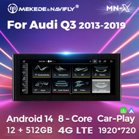 Radio Reproductor con GPS para Auto MEKEDE MNX Android, Cámara Panorámica de 360° para Audi Q3 2013-2019, Pantalla Táctil Dividida, Bluetooth, WIFI, DVR