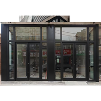 Porte de patio en aluminium premium à rupture de pont thermique, technologie ThermalBreak, pour usage extérieur en appartement, surface finie pour immeubles de bureaux de grande hauteur
