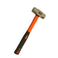 Marteau octogonal robuste en acier forgé avec poignée ergonomique pour la construction, la démolition, le travail du pierre et l'atelier