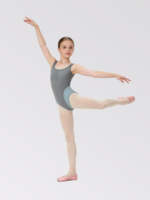 Justaucorps de boutique de scène de haute qualité sous un pantalon à jambes larges en maille douce séparée Costume de danse deux pièces