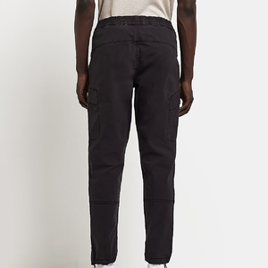 High Quality <b>Men's</b> Casual Cargo Pants <b>Elastic</b> Waist Drawstring Breathable <b>Man</b> <b>Trouser</b> Joggers Pants - Product Image 5