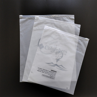 Sacs en plastique à fermeture éclair givré sac d'emballage de vêtements LdPE Plastik logo cosmétique clair