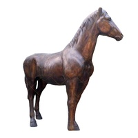 Statue de cheval en bronze grandeur nature décorée d'une cour de jardin à vendre