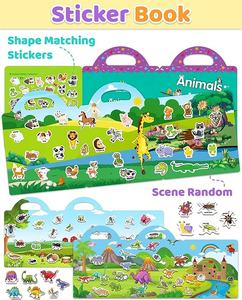 Usine en gros autocollant collection <span class=keywords><strong>livre</strong></span> activité personnalisé mignon vintage journal enfants blanc réutilisable autocollant <span class=keywords><strong>livre</strong></span> pour enfants - Product Image 3