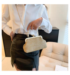 <span class=keywords><strong>Borsa</strong></span> a conchiglia in paglia mimetica autunnale, nuova versione coreana, personalizzabile, tessuta a mano, alla moda, per giovani donne - <span class=keywords><strong>Outlet</strong></span> di fabbrica - Product Image 4