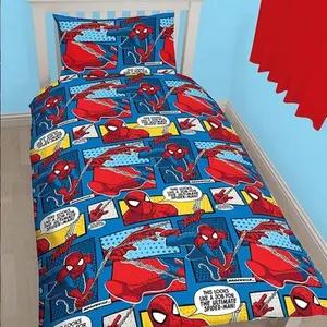 Örümcek adam Marvel çizgi roman Avengers yorgan % 100% polyester mikrofiber nevresim yatak örtüsü seti 3d baskılı nevresim takımı