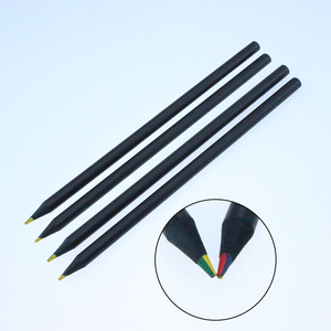 Multicolore Colorato Multi Colorato di <span class=keywords><strong>Forma</strong></span> Esagonale Basso Matita di Legno 4 di <span class=keywords><strong>Colore</strong></span> in 1 Senza Piombo Matita Arcobaleno - Product Image 1