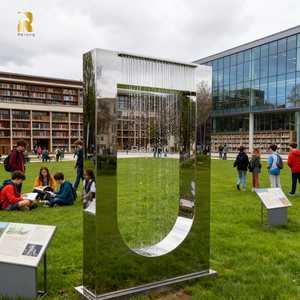 Fuente de Agua en <span class=keywords><strong>Cascada</strong></span> Moderna de Acero Inoxidable de Gran Tamaño RELONG para Parques Públicos al Aire Libre - Product Image 6